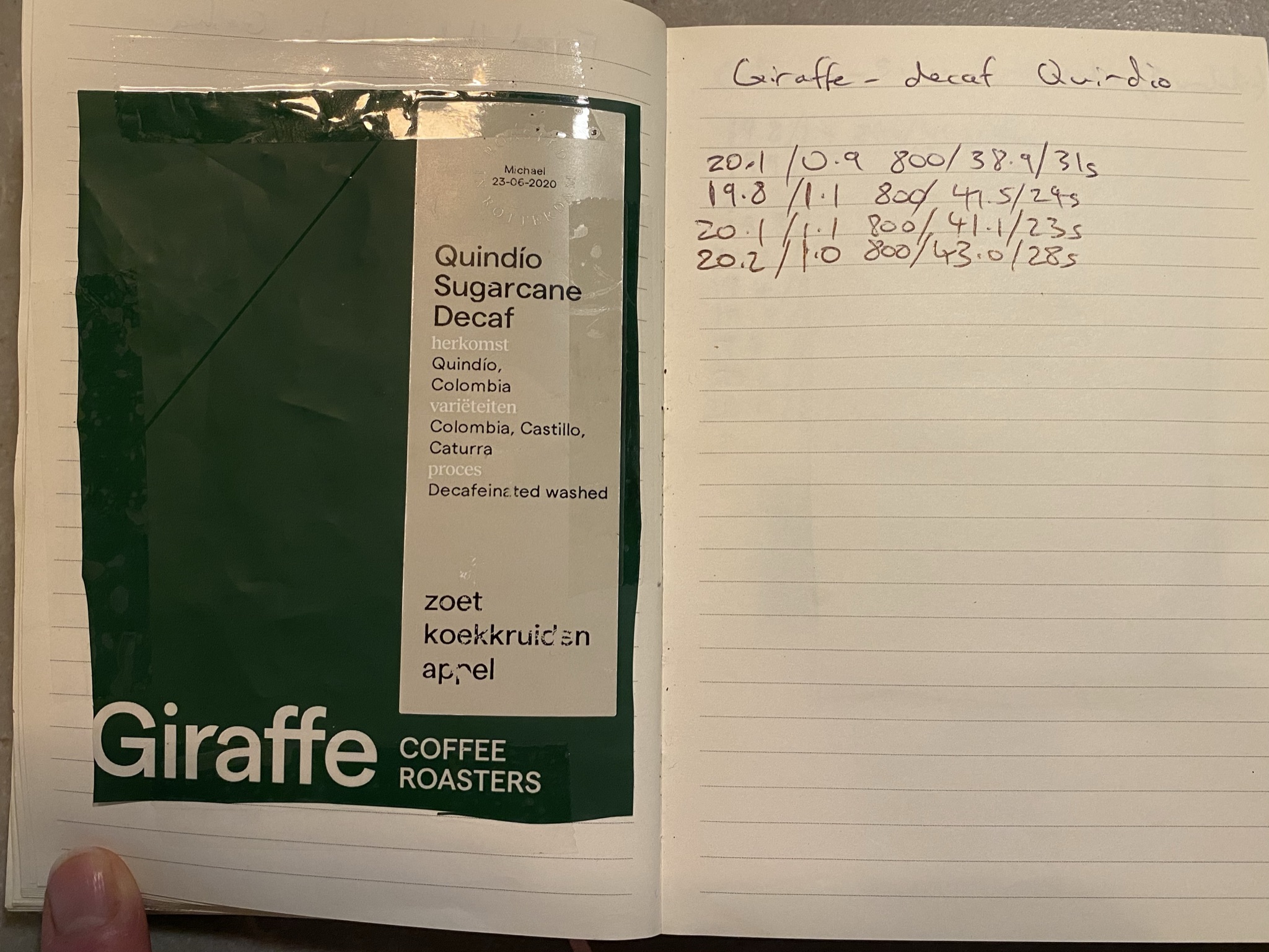 Giraffe Coffee Colombia, Castillo & Caturra